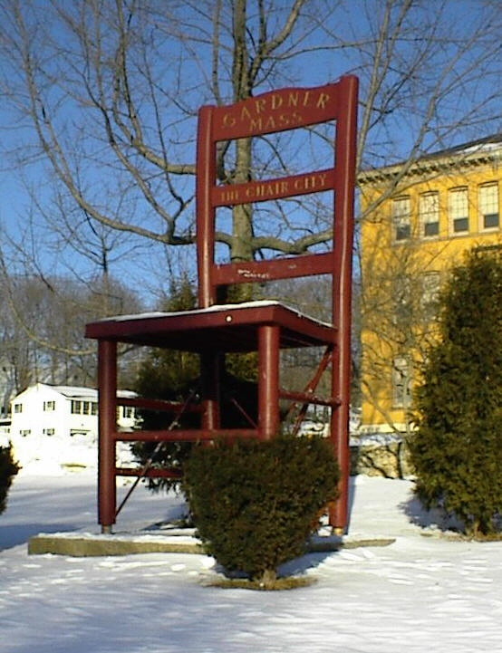 The world's largest chair in Gardner, MA